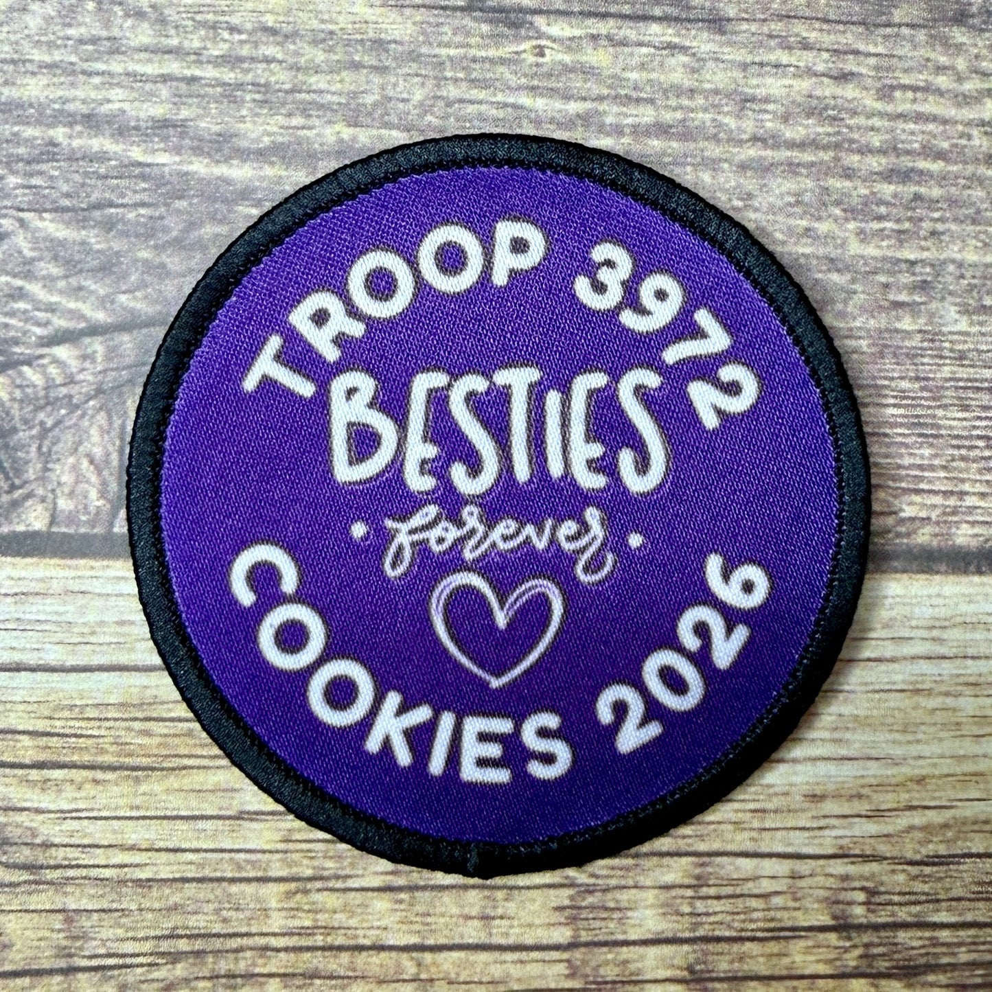 Sister Squad Besties Cousins Crew Cookies 2026 Customizable 2.57" Iron-on Fun Patch