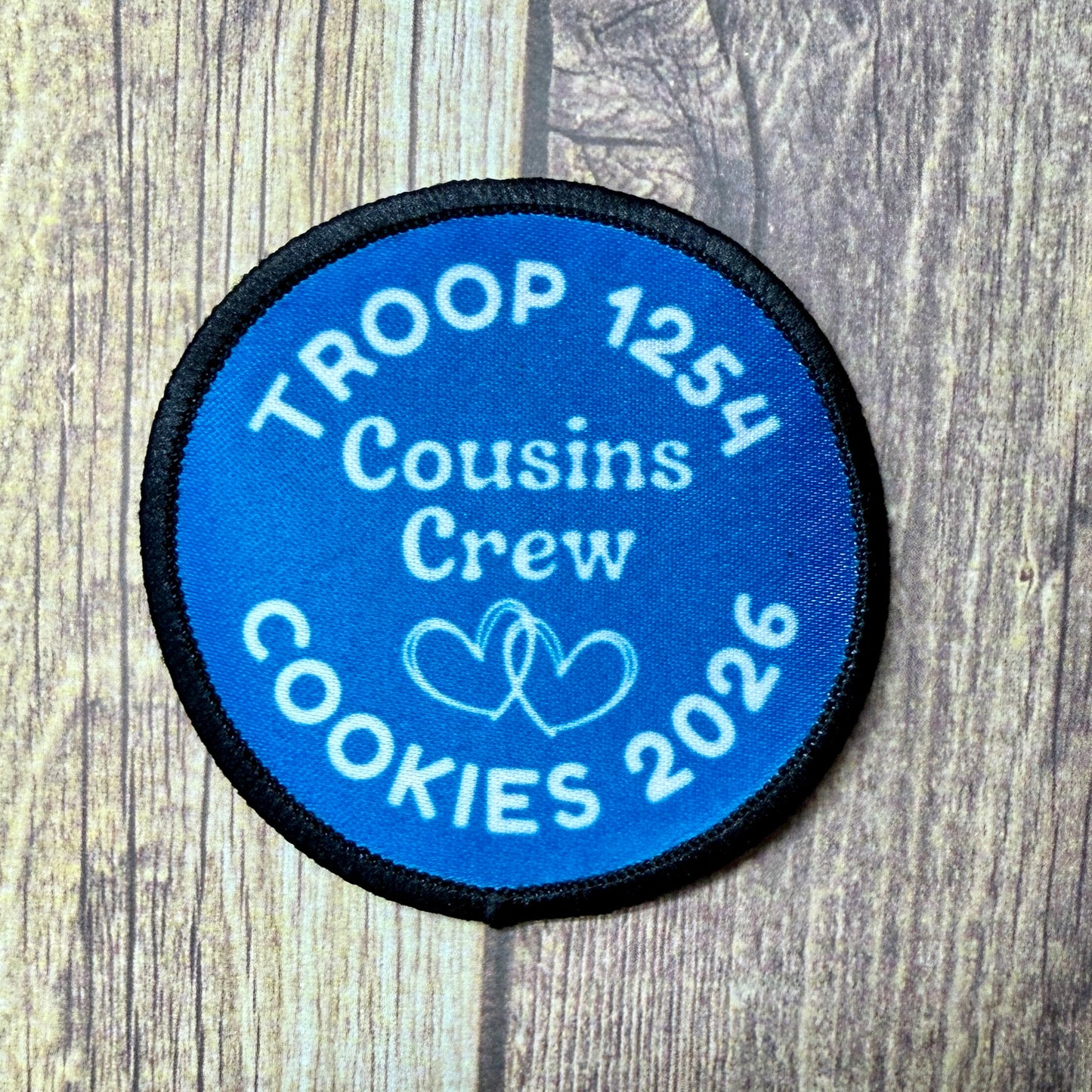 Sister Squad Besties Cousins Crew Cookies 2026 Customizable 2.57" Iron-on Fun Patch