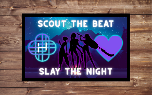 Scout the Beat Slay the Night K-Pop Demon Hunters x Scouts Crossover 8x5cm Iron-on Patch