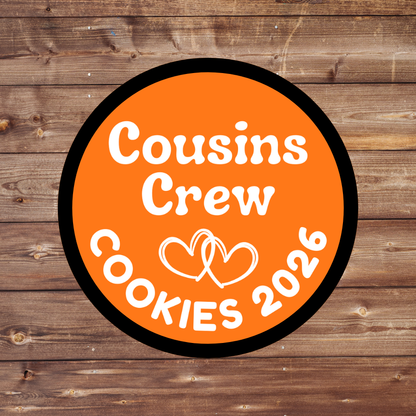 Sister Squad Besties Cousins Crew Cookies 2026 Customizable 2.57" Iron-on Fun Patch