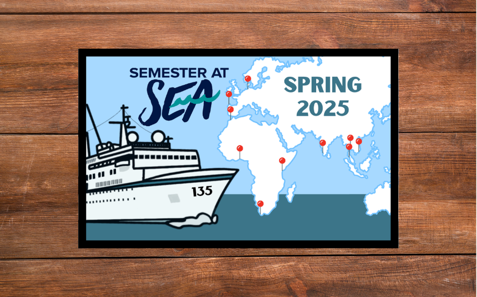 Semester at Sea Voyage 135 Spring 2025 Iron-On Patch and/or Keychain