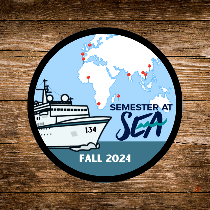 Semester at Sea Voyage 134 Fall 2024 Iron-on Patch and/or Keychain