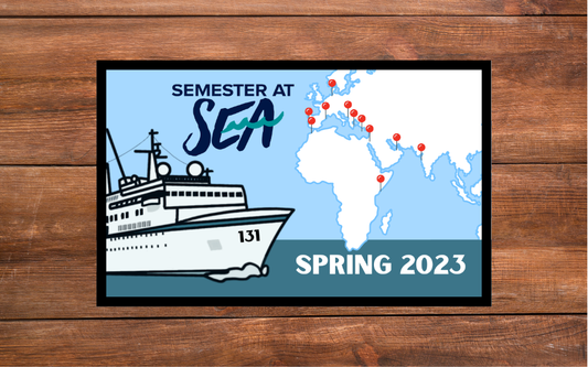 Semester at Sea Voyage 131 Spring 2023 Iron-on Patch and/or Keychain