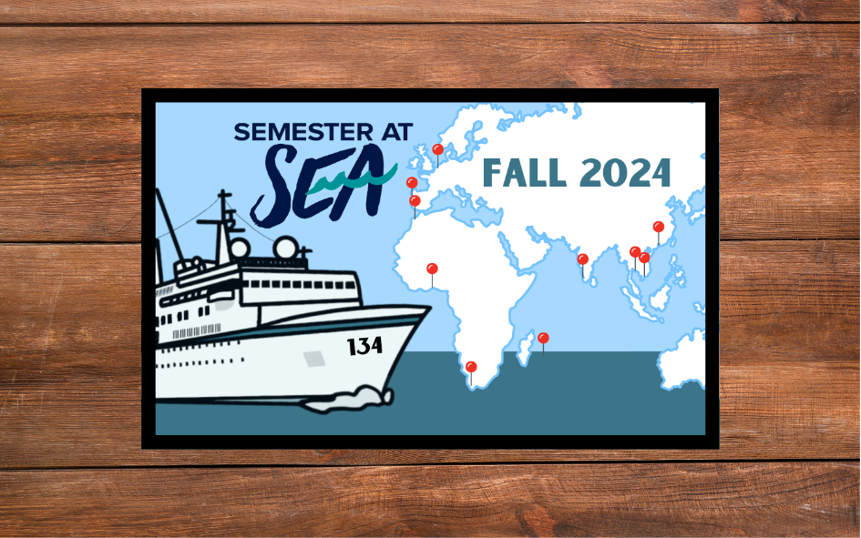 Semester at Sea Voyage 134 Fall 2024 Iron-on Patch and/or Keychain