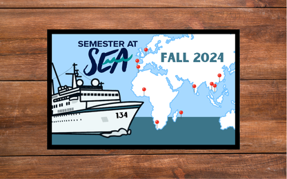 Semester at Sea Voyage 134 Fall 2024 Iron-on Patch and/or Keychain