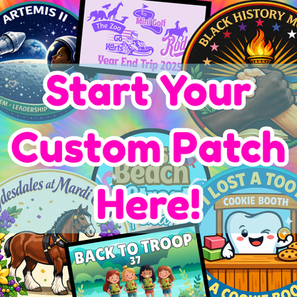 Start Your Custom Patch | Round or Rectangle | Printed