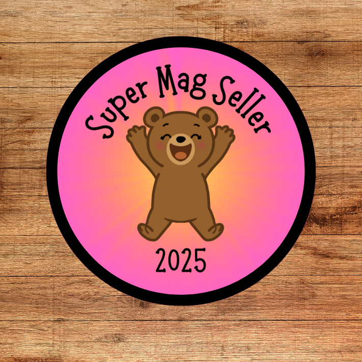 2025 Grizzly Bear Super Mag Seller 2.57" Iron-on Fun Patch