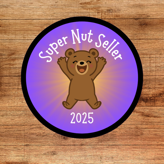 2025 Grizzly Bear Super Nut Seller 2.57" Iron-on Fun Patch