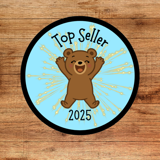 2025 Grizzly Bear Top Seller 2.57" Iron-on Fun Patch